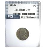 1998-D Nickel MS67+ FS LISTS $900 IN 66 FS