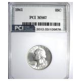 1941 Quarter MS67 LISTS $285