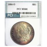 1884-O Morgan MS66 LISTS $450