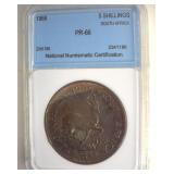 1958 5 Shillings NNC PR66 South Africa