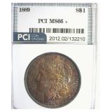 1889 Morgan MS66+ LISTS $3500