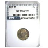 1988-D Nickel MS67 FS LISTS $3500