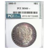 1885-O Morgan PCI MS65+ Soft Purple