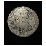 1800 8 Reales Silver Crown China Chopmarks