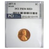 1977-S Cent PR70 DCAM RD LISTS $1800