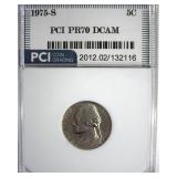 1975-S Nickel PR70 DCAM LISTS $1850