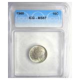 1960 Dime ICG MS67