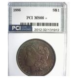 1886 Morgan MS66+ LISTS $750