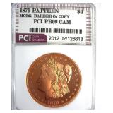 1879 Pattern Dollar PCI PR69CAM Mor/Barber Cu Copy