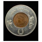 1901 Indian Good Luck Token Charleston SC Ch UNC