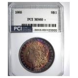 1885 Morgan PCI MS65+ Magnificent Color