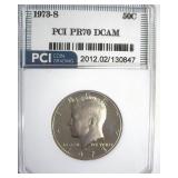 1973-S Kennedy PR70 DCAM LISTS $1,650