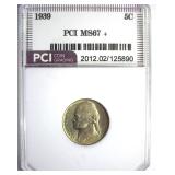 1939 Nickel MS67+ LISTS $550