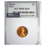 1974-S Cent PR70 DCAM RD LISTS $10000