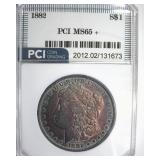 1882 Morgan MS65+ LISTS $500