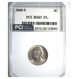 1946-S Nickel MS67 PL LISTS $215 IN 67