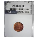 1892 Cent MS65 RD LISTS $1750