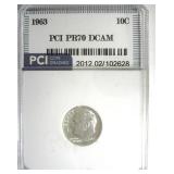 1963 Dime PR70 DCAM LISTS $200 IN 69 DC