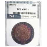 1885-O Morgan PCI MS65+ Exquisite Colorful Coin