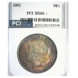 1881 Morgan MS65+ LISTS $725