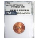 1792 Sil Center 1C PCI MS69 RD Copy