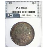 1889 Morgan MS66 LISTS $1000