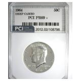 1964 Kennedy PR69+ DCAM LISTS $2700 IN 69DC