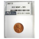 1957-D Cent MS67+ RD LISTS $6500