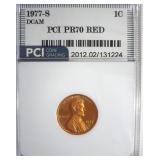 1977-S Cent PR70 DCAM RD LISTS $1800