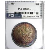 1880 Morgan MS66+ LISTS $4750