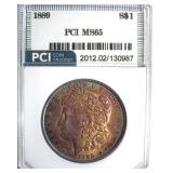 1889 Morgan PCI MS65 Beautiful Color