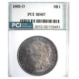 1885-O Morgan MS67 LISTS $1550
