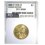 2009-P Pos B Sacagawea $ MS69 LISTS $600 IN 68