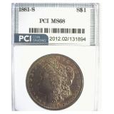 1881-S Morgan MS68 LISTS $5500