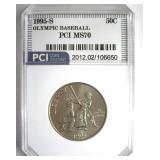 1995-S 50c Olympic Baseball PCI MS70