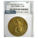 1871 Dollar PCI PR69 CAM Indian Princess Br Copy