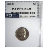 1973-S Nickel PR70 DCAM LISTS $4250