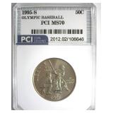 1995-S 50c Olympic Baseball PCI MS70