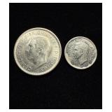 WW2 .925 Silver Ch BU Struck by US Mint 2pcs