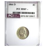 1944-D Nickel MS67+ LISTS $215