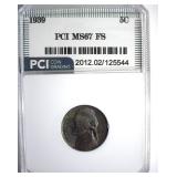 1939 Nickel MS67 FS LISTS $1450