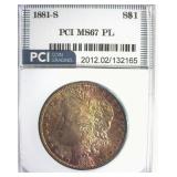 1881-S Morgan MS67 PL LISTS $2500