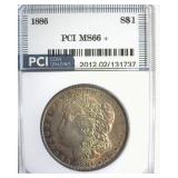 1886 Morgan MS66+ LISTS $750