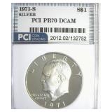 1971-S Silver Ike PR70 DCAM LISTS $475