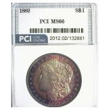 1882 Morgan MS66 LISTS $1200