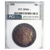 1900 Morgan PCI MS65+ Deep Purple