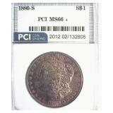 1880-S Morgan MS66+ LISTS $500