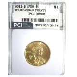 2011-P Pos B Sacagawea $ MS69 LISTS $250 IN 68