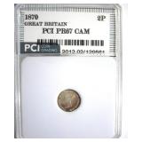 1870 2 Pence PCI PR67 CAM Great Britain