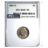 1951-D Nickel MS67 FS LISTS $2000